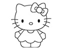 可爱Hello Kitty猫简笔画图片
