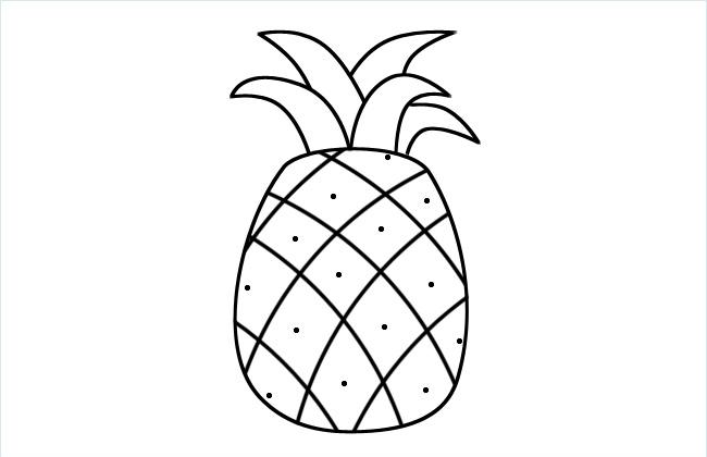 菠萝简笔画图片