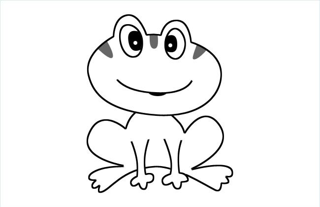 可爱的青蛙简笔画图片