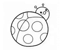 画一个可爱的动物气球简笔画 -- 甲壳虫