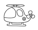 直升飞机简笔画的画法步骤